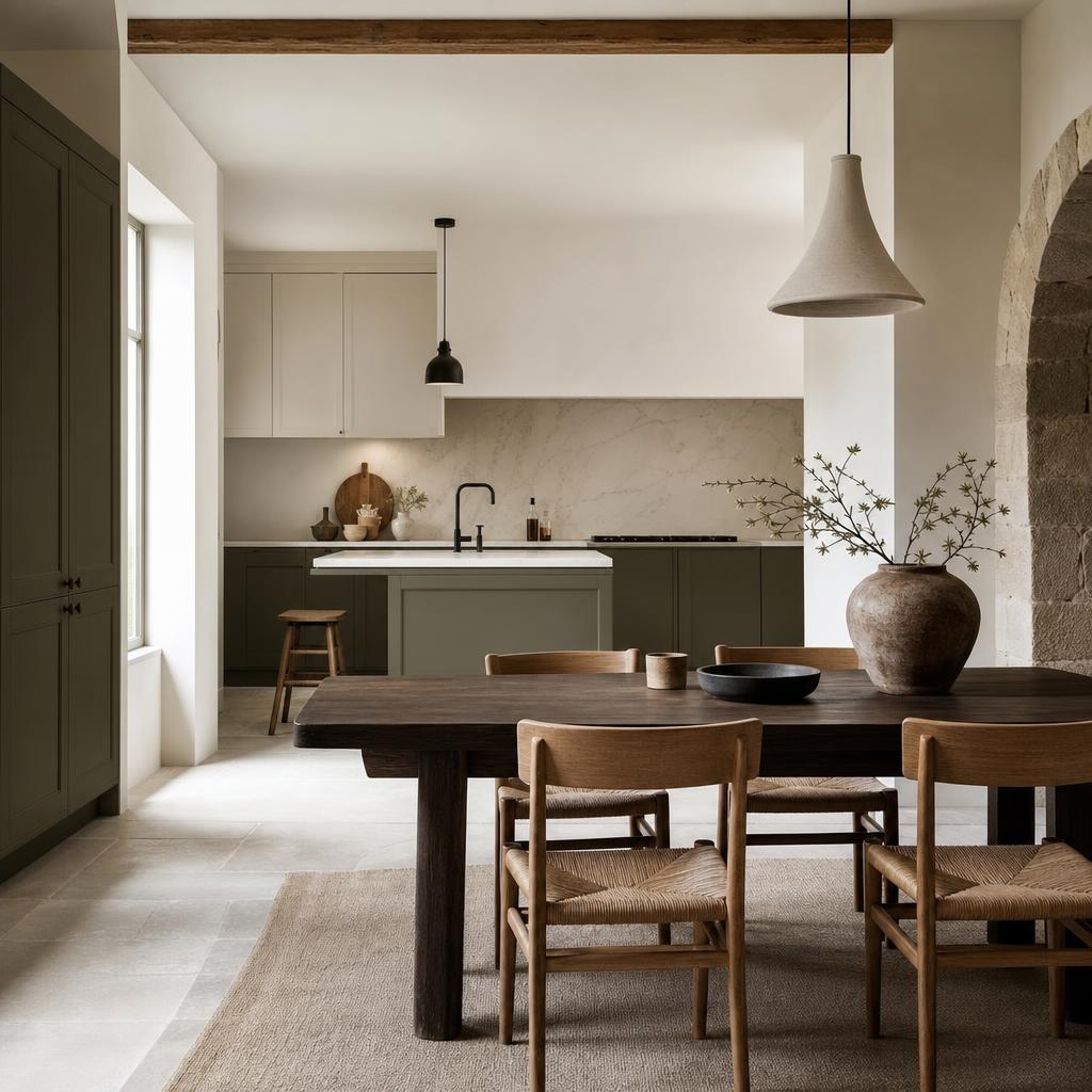 Canapé en lin dans un intérieur lumineux, naturel et respirant